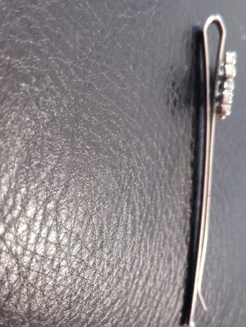 CHANEL Silver Rhinestone 'CC' Hair Pin - Picture 4 of 5